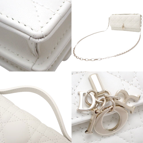 カナージュ ミスディオール Miss Dior ミニバッグ チェーンショルダーバッグ 斜め掛け クラッチ ラムスキン S0980ONMJ_M030(2024年3月現在現行品)