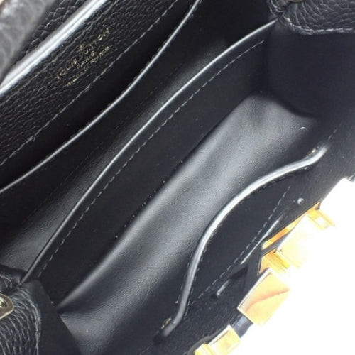 Capucine Mini, Triomphe Leather, Noir, M56669 (currently in production as of March 2024), Shoulder Bag, 2-Way, Mini
