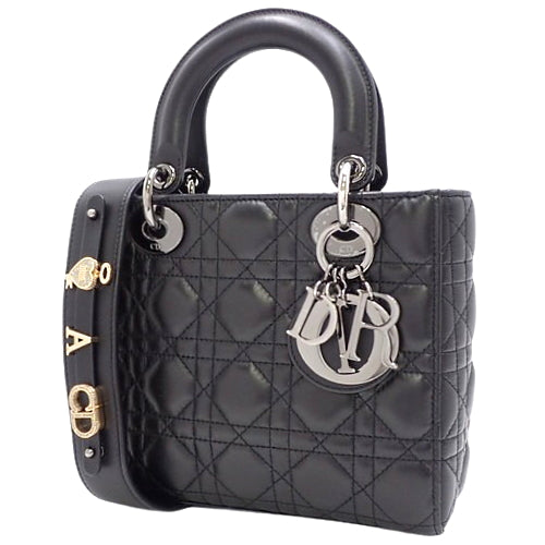 Cannage Lady Dior My ABCDior Small 2-Way Shoulder Bag in Lambskin, M0538BCAC900U