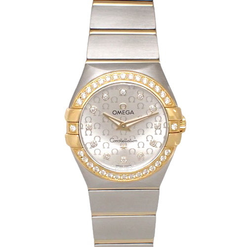 【保証書付】コンステレーション27 123.25.27.60.52.002 YG/SS クオーツ ベゼルダイヤ シルバー シルバー