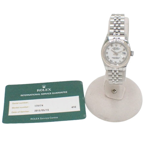 179174 Datejust 白金 SS D (2005) 自动上链 白色 银色