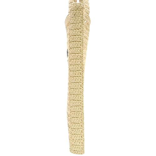 Crochet tote bag, raffia-like processed yarn, natural color, 1BG393_2C2T_F0018_V_OOO (currently available as of April 2024). Shoulder bag, handbag, raffia.