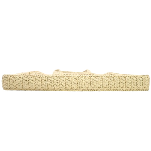 Crochet tote bag, raffia-like processed yarn, natural color, 1BG393_2C2T_F0018_V_OOO (currently available as of April 2024). Shoulder bag, handbag, raffia.
