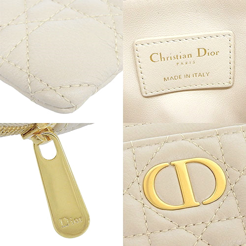カナージュ Dior Caro Lavender ウォレット カードケース ミニ財布 カーフ パウダーベージュ S5177UWHC_M51U