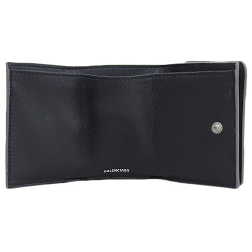 Cash Mini Wallet, Tri-fold, Lamé Nylon and Polyurethane, 593813