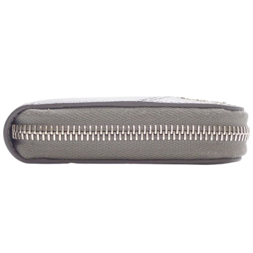 Zip-around wallet, saffiano leather, light gray, 2ML317_QME_F0K44 (currently available as of April 2024), long wallet, round fastener.