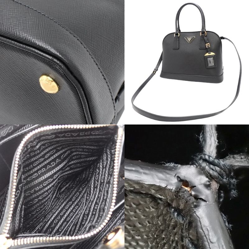 两用手提包、单肩包、斜挎包、Saffiano 皮革、SAFFIANO LUX NERO BN2567