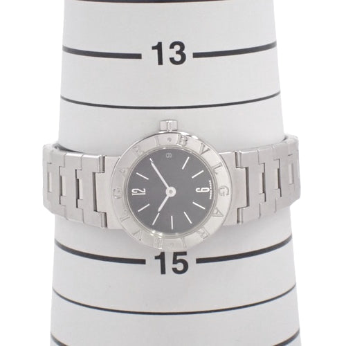 Bvlgari Bvlgari BB23SSD Stainless Steel SS Quartz Black Silver