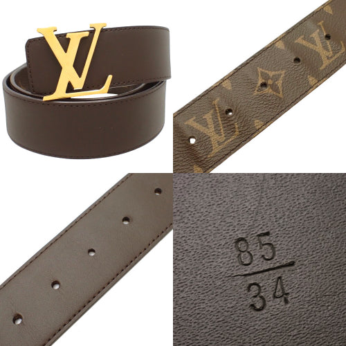 モノグラム サンチュール・LV イニシャル 40MM リバーシブル アパレル ファッション小物 85/34 モノグラムキャンバス レザー M0323