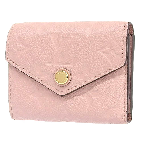 Monogram Empreinte Portefeuille Zoe Tri-fold Mini Wallet in Monogram Empreinte Rose Poudre, M62936