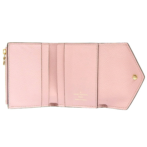 Monogram Empreinte Portefeuille Zoe Tri-fold Mini Wallet in Monogram Empreinte Rose Poudre, M62936