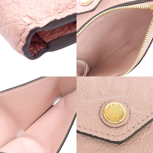 Monogram Empreinte Portefeuille Zoe Tri-fold Mini Wallet in Monogram Empreinte Rose Poudre, M62936