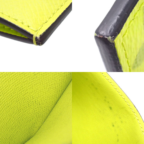 Tigrama Coin Card Holder, Monogram Canvas, Taiga Leather, Yellow, M30950, Coin Purse, Card Case, Wallet, Accessory