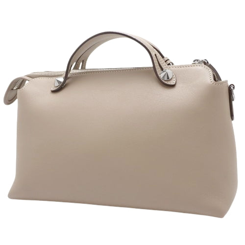 By The Way Medium Leather Bag, Greige, 8BL146, 2-way shoulder bag (can be carried as a shoulder bag or crossbody bag)