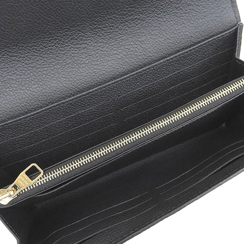 Monogram Empreinte Portefeuille Sarah Bifold Long Wallet in Monogram Empreinte Noir, M82257 (current product as of May 2024)