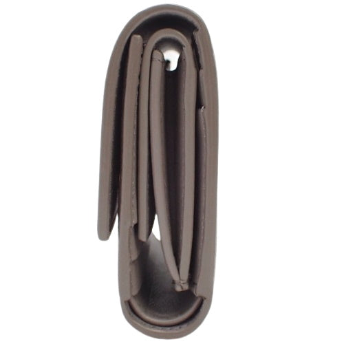 Small Trifold Wallet, Grained Calfskin, Pebble, 10B573BEL.10BL (Currently in production as of May 2024)  Trifold, 3-fold, Mini Wallet, Accessory
