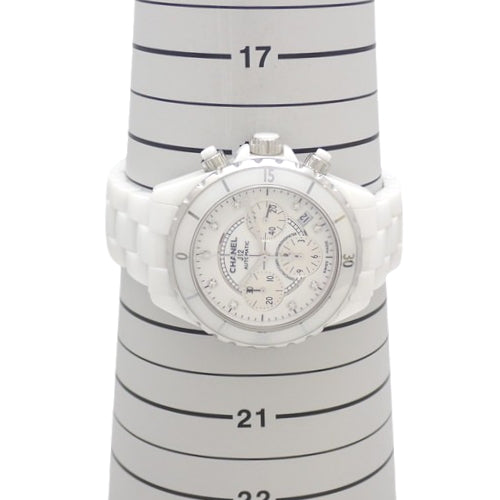 J12, Chronograph 41mm H2009 White Ceramic CE/SS Automatic 8PD White