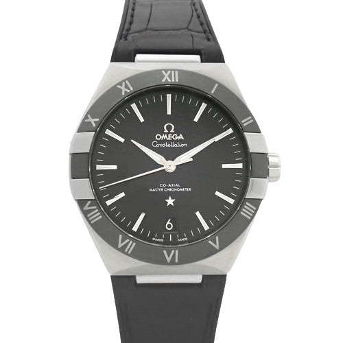 【保証書付】コンステレーション 41mm 131.33.41.21.01.001 SS/ラバー 自動巻き ブラック ブラック