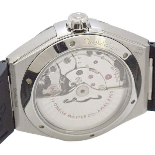 【保証書付】コンステレーション 41mm 131.33.41.21.01.001 SS/ラバー 自動巻き ブラック ブラック