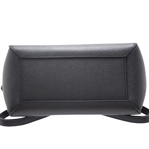 ナノ ベルトバッグ グレインドカーフスキン ブラック 189003ZVA.38NO(2024年5月現在現行品) 2WAY ショルダー 肩掛け 斜め掛け
