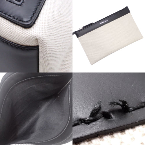 Navy Medium Cabas Cotton Canvas Calfskin Off-White Black 5812922HH3N9260 (Currently in production as of June 2024) Navy Cabas M Handbag Shopping Bag