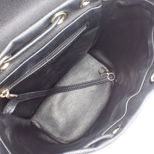 Matelasse CC Filigree Backpack with Chain Shoulder Strap, Caviar Skin, A57090