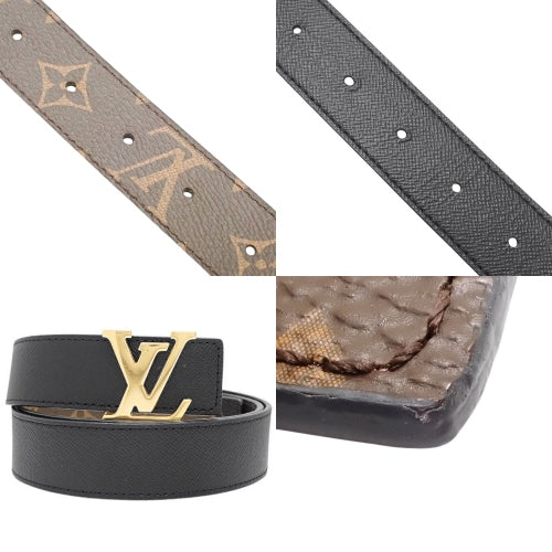 モノグラム ベルト・LV イニシャル 30MM リバーシブル アパレル ファッション小物 80/32 モノグラムキャンバス カーフ ノワール M9453