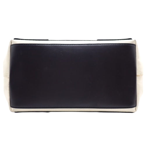 NAVY Small Cabat, Canvas & Calfskin, Off-White, 339933, Navy Cabat S handbag