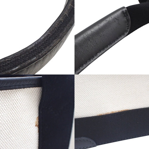 NAVY Small Cabat, Canvas & Calfskin, Off-White, 339933, Navy Cabat S handbag
