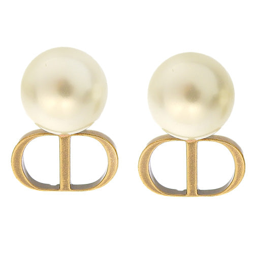 Tribales Tribal Earrings, Metal (GP), Fake Pearl, Accessory, Jewelry, Pearl, CD Logo