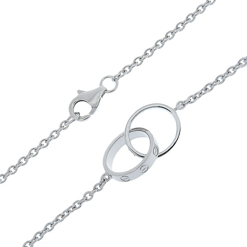 LOVE Necklace, White Gold (K18WG), Accessory, Jewelry, Baby Love