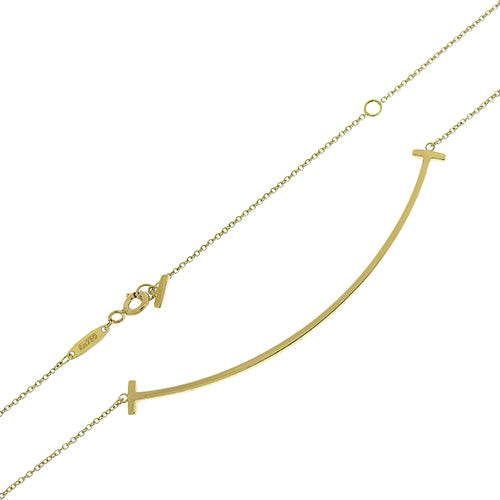Smile Pendant, Large, Yellow Gold (K18YG), Accessory, Jewelry, T Smile