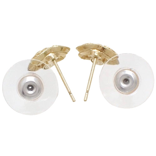 Coco Mark Rhinestone Earrings Metal (GP) Accessories Jewelry