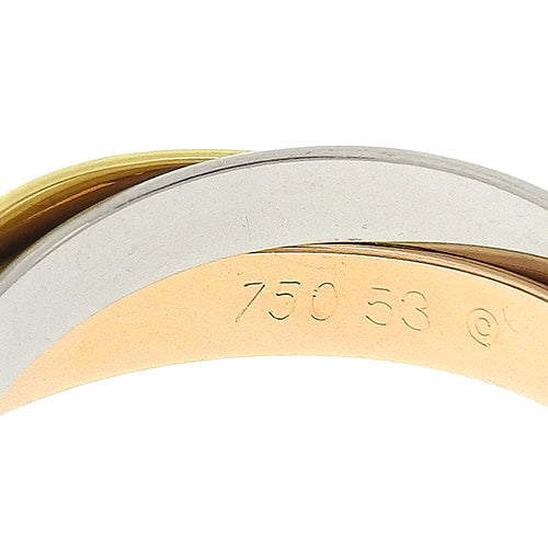 Classic Trinity Ring, White Gold (K18WG), Pink Gold (K18PG), Yellow Gold (K18YG), Accessory, Jewelry, 3-band, Triple Ring