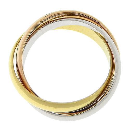 Classic Trinity Ring, Yellow Gold (K18YG), Pink Gold (K18PG), White Gold (K18WG), Accessory, Jewelry, 3-band, Triple band