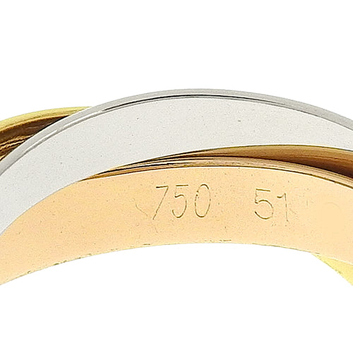 Classic Trinity Ring, Yellow Gold (K18YG), Pink Gold (K18PG), White Gold (K18WG), Accessory, Jewelry, 3-band, Triple band