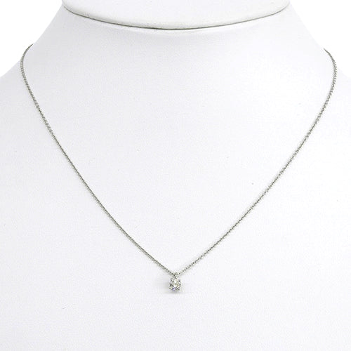Solitaire Diamond Pendant, Diamond, Platinum Pt950, Accessory, Jewelry, 1PD, Single Stone