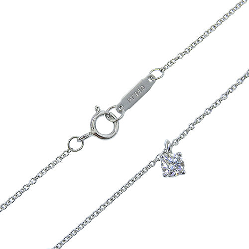 Solitaire Diamond Pendant, Diamond, Platinum Pt950, Accessory, Jewelry, 1PD, Single Stone