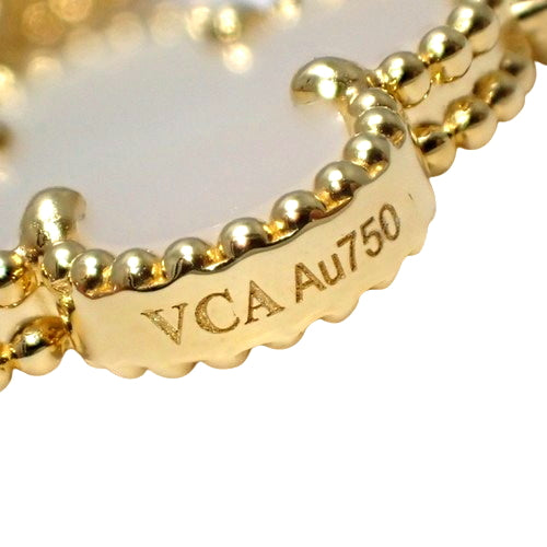 Vintage Alhambra Bracelet, 5 Motifs, Mother of Pearl, VCARA41800, 18K Yellow Gold, YG, Accessory, Jewelry