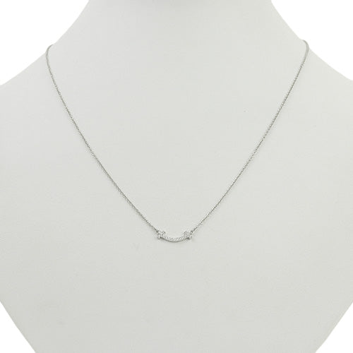 Smile Pendant, Diamond, White Gold (K18WG), Accessory, Jewelry, T Smile