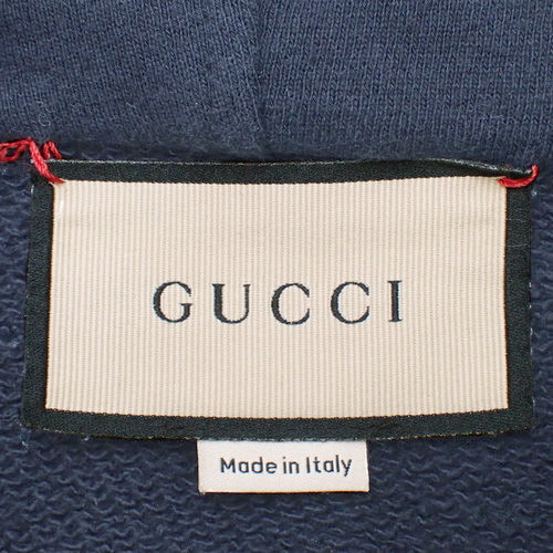 Vintage Logo & Web Stripe Sweatshirt L Apparel Half-Zip Hoodie