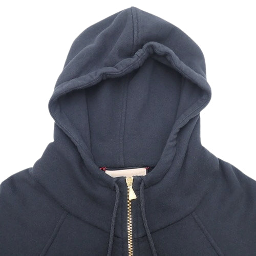 Vintage Logo & Web Stripe Sweatshirt L Apparel Half-Zip Hoodie