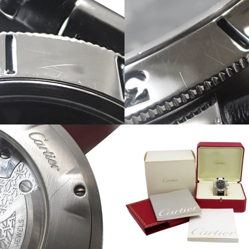 【保証書付】パシャ クロノグラフ 38mm W3107355 レザー 自動巻き 限定モデル グレー ブラック