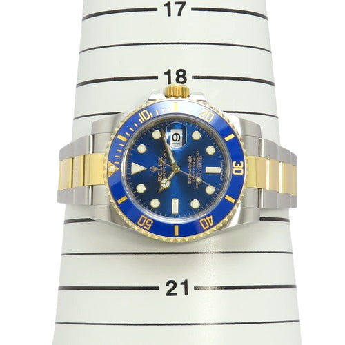 【保証書付】116613LB サブマリーナ デイト YG/SS ランダム番 自動巻き 2016年10月購入 ブルー ゴールド