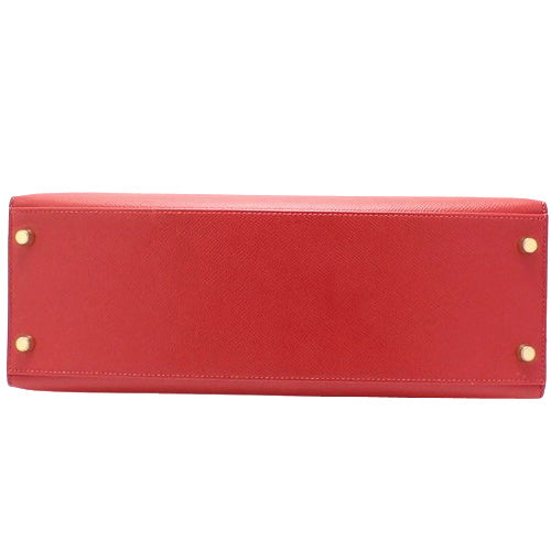 Kelly 32 (Exterior Stitched) Kuschel Rouge Vif Gold Hardware □D Stamp