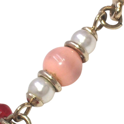 ココマーク ビーズ ピアス メタル(GP) カラーストーン アクセサリー ジュエリー ぶら下がり