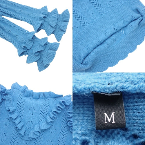 フリル ニット M アパレル ファッション セーター 長袖