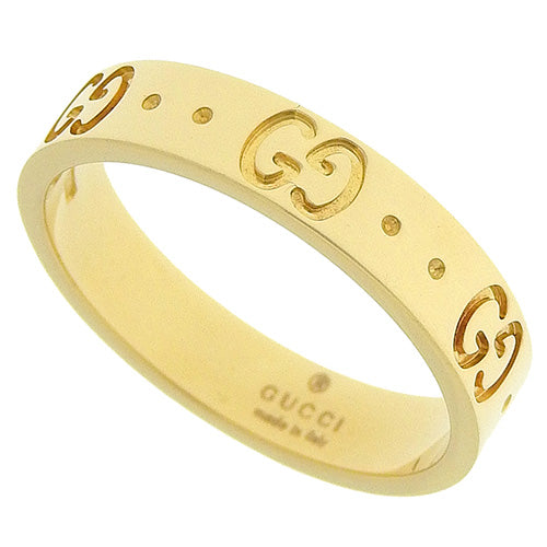 アイコン リング 660070 J8500 8000(2024年9月現在現行品) K18 イエローゴールド YG アクセサリー ジュエリー インターロッキングG 11(51)号