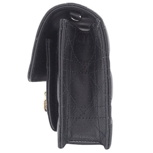 Canutage My Dior Daily Chain Pouch, Lambskin, Black, S0937ONMJ_M900 (currently available as of August 2024).  2-way bag: shoulder bag, crossbody bag, clutch, shoulder wallet.