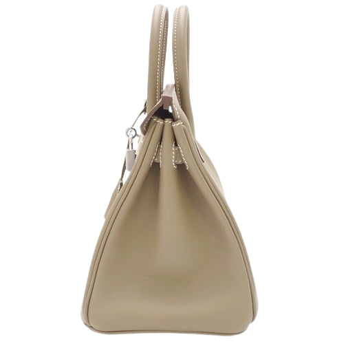 Birkin 25 Swift, Palladium hardware, Etoupe/Etoupe, Silver hardware, U stamp.